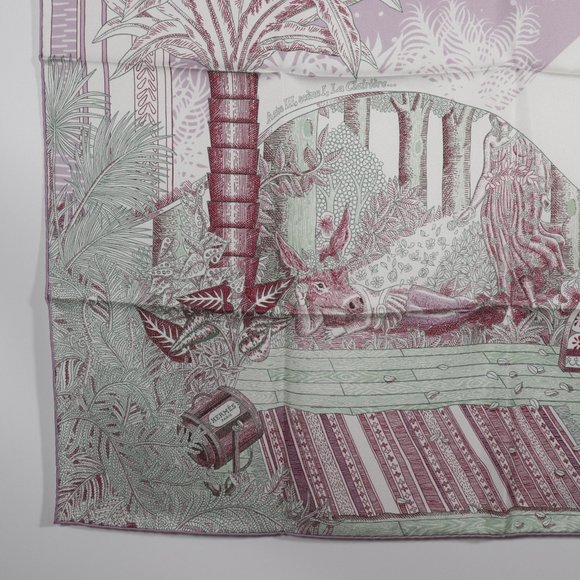 HERMES Pink Scarf - Picture 4 of 10